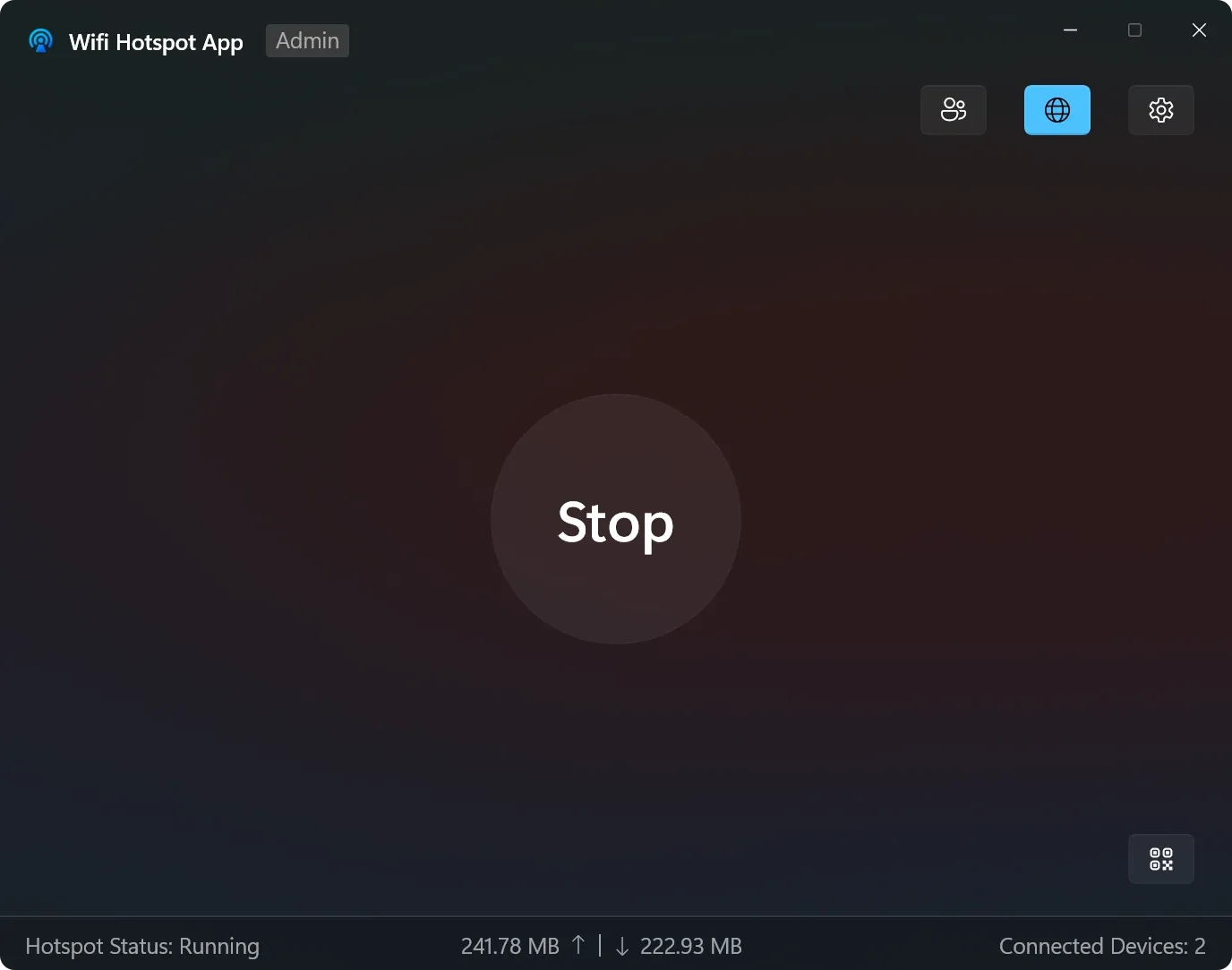 Screenshot of home page